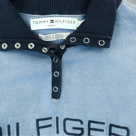 Tommy Hilfiger womens teens blue sweater, Large - Picture 4 of 5